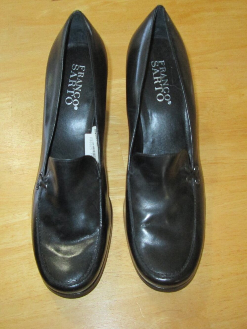 Franco Sarto Black Leather Dress Shoes Nolan Pump Women's 12M Made in Brazil
